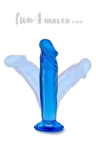 B Yours - Sweet N' Small 6 Inch Dildo With Suction Cup,blue